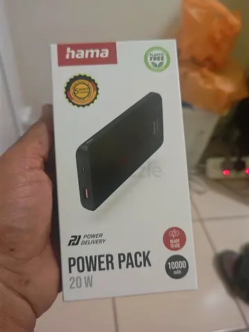 Hama Power Pack 10000mAh 20W Portable Power Bank - Black (Brand New in Box)