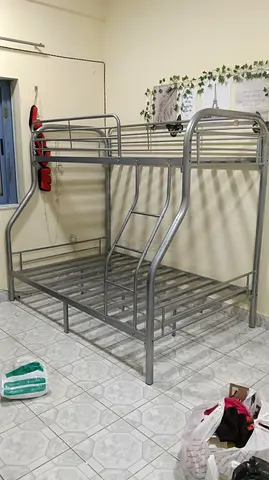 Metal Bunk Bed (Single over Double) - Good Condition