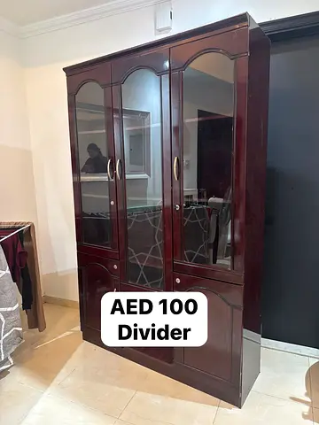 Wooden Display Cabinet and Divider