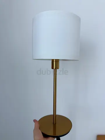 Table Lamps IKEA RINGSTA / SKAFTET - Brass and White Shade
