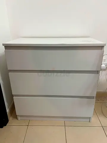 White cupboard with 3 drawers for sale