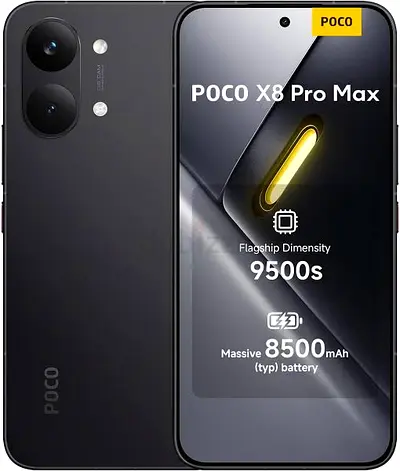 POCO X8 Pro Max - 8500mAh, Dimensity 9500s (Black) - Unlocked