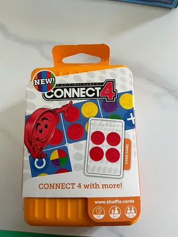 Connect 4 Travel Card Game - New/Unused in Box