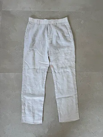 HM Men’s Beige Linen Trousers – Size 44