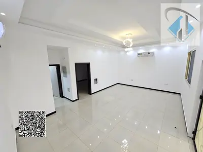 A distinctive villa with a yard is available for rent in Al Zahia, ready for immediate occupancy, located directly behind the mosque.