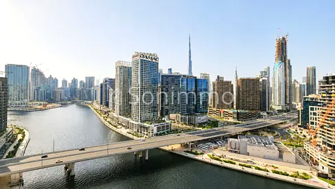 Canal and Burj Khalifa view | Fully Refurbished | Furnished