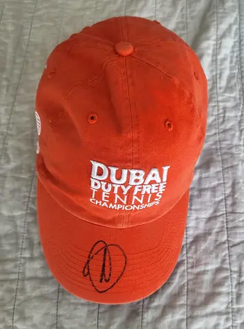 Novak Djokovic Signed Tennis Cap (original signature, personally signed and not-printed)