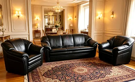Sofa Leather 5 Seater