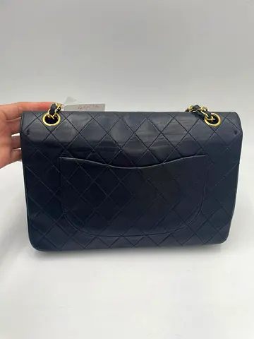 Chanel Classic Quilted Black Leather- Double Flap