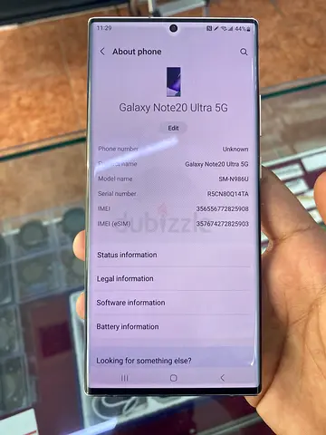 Samsung Galaxy Note20 Ultra 5G - Good Working Condition