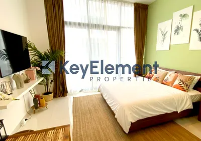 Furnished Studio | Dezire Residences | Downtown View Balcony