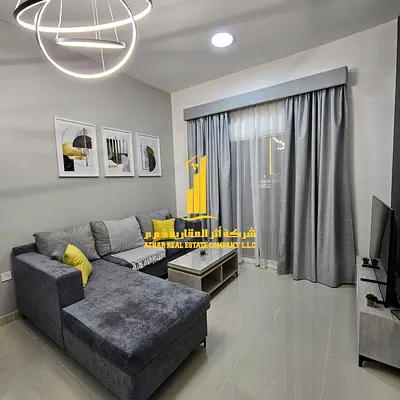 1BHK Fully furnished | for monthly rent ✨ in Ajman - Al Jurf 2 Area ✔️ Includes bills and internet ⚡📶 High-end furnishings