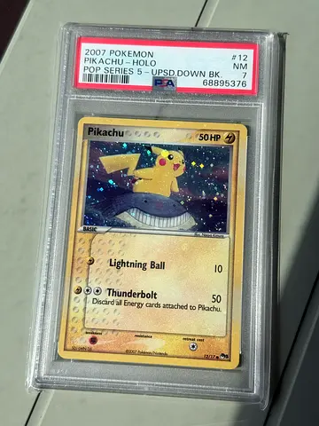 Pokemon Pikachu inverted back PSA 7