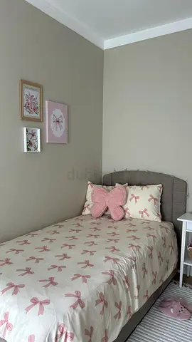 Brand New Single Size Bed Frame With Mattress. Perfect For Guest and Hotel Room