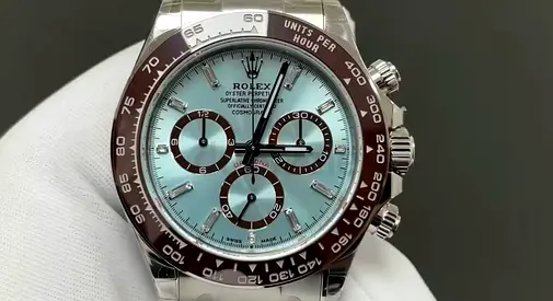 Sc Rolex Daytona platinum Cosmograph Ice Blue Dial Chronograph Watch