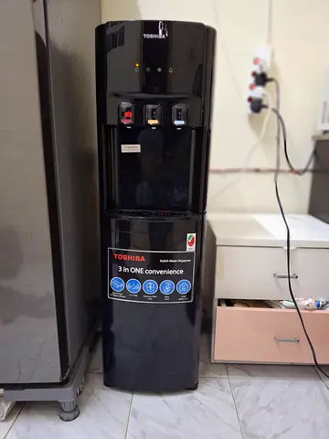Bottom loading Toshiba Black Water Dispenser - Hot  Cold