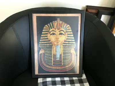 Museo Del Papiro “King Tutankhamen” Framed Papyrus (42x30 cm)