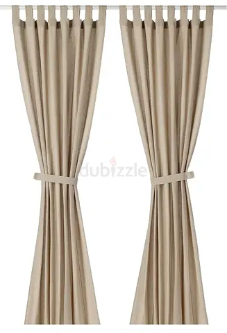 Ikea curtains - beige ( 4 pieces )