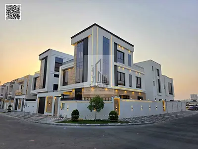 فيلا كورنر مودرن للبيع في الياسمين | 5 غرف ماستر | 3 طوابق | جاهزة للسكن