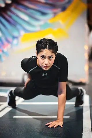Lady fitness trainer