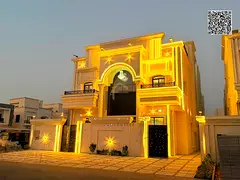 Classic villa for sale | Ajman | 6 master bedrooms, majlis, 2 halls, roof terrace | Freehold ownersh