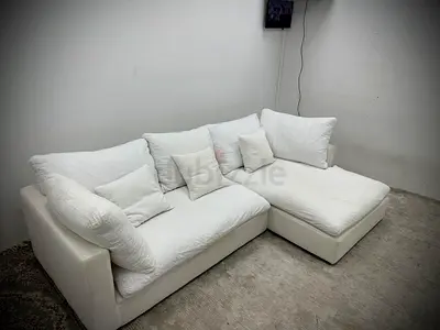 Feather 🪶 filled lshape sofa