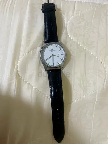 Vacheron Constantin Mens Classic Leather Strap Watch - Elegant Dress Watch