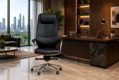 Mark High Back Executive Chair Dubai | Premium PU Leather Office Chair UAE