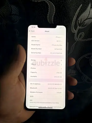 Xsmax 256 gb Clean