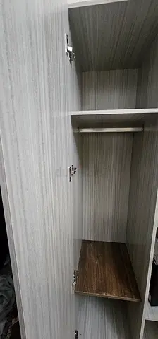 7 month old Grey wooden cabinet / cupboard unit in good condition