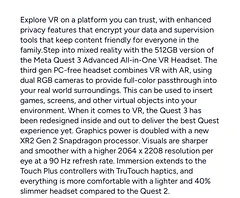 Meta Quest 3 (512GB) Advanced All-in-One VR Headset - Excellent Condition