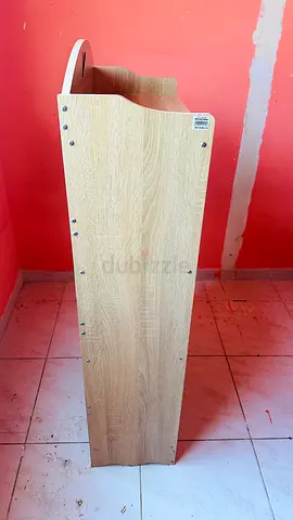 Slim Oak Shoe Rack / Narrow Storage Cabinet - Light Wood