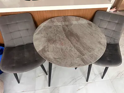 Small round dining table