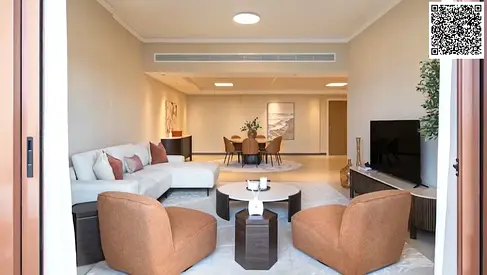 Free parking & gas! Large 2BR+maid near Ajman Corniche, 2 sea-view balconies, laundry room, wardrobes, +1 month free