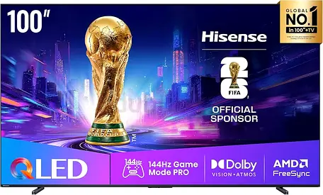 Hisense 100 Smart QLED TV - 4K, 100E8Q