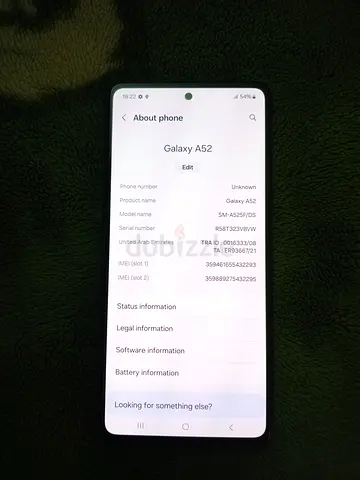 Samsung Galaxy A52 dual Sim 128 Gb