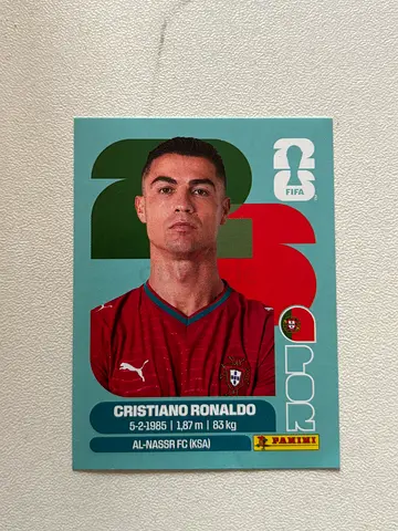 Panini sticker WC 2026 - Cristiano Ronaldo