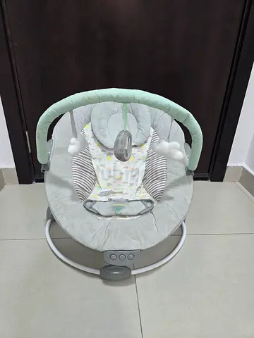 Lightweight Baby Bouncer/Rocker with Toy Bar - Good Condition