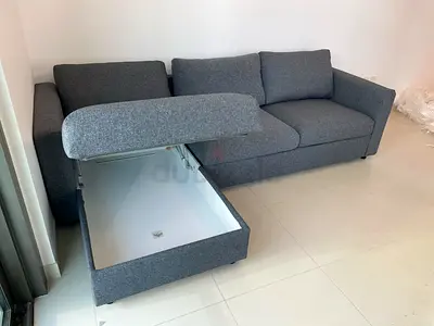 Ikea vimle L shape sofa bed with mattress