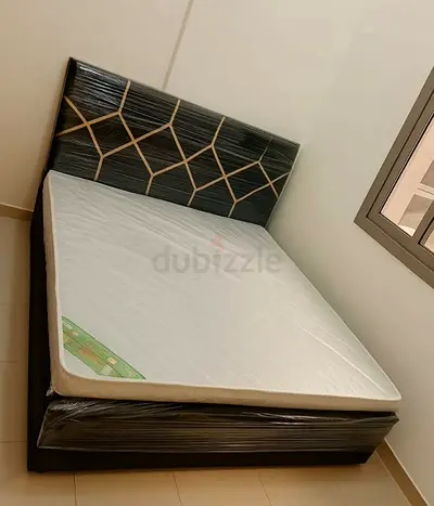 Family size bed with mattress brand new sale