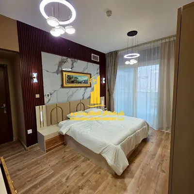 Luxury one-bedroom apartment in Ajman - Al Rashidiya 1 - Oasis Towers - fully furnished with new fu