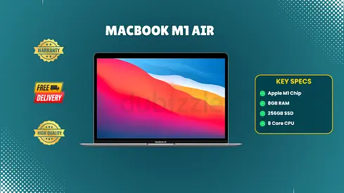 MacBook Air M1 - 8GB RAM, 256GB SSD - Excellent Condition