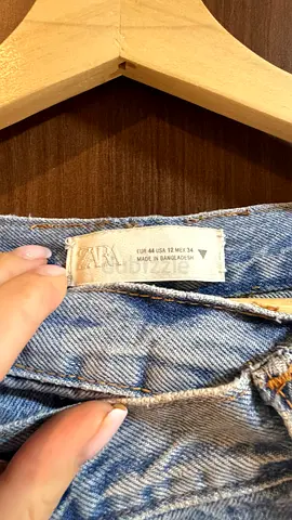 Zara womens denim skirt - size EUR 44 / US 12 (made in Bangladesh)