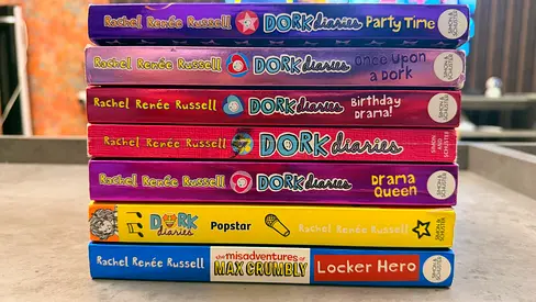 Collection of 7 Dork Diaries books