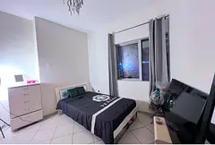 Partition room for rent in Marina for lady one minute from metro