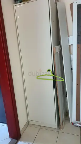 Slim white wardrobe/armoire - good condition_ ikea