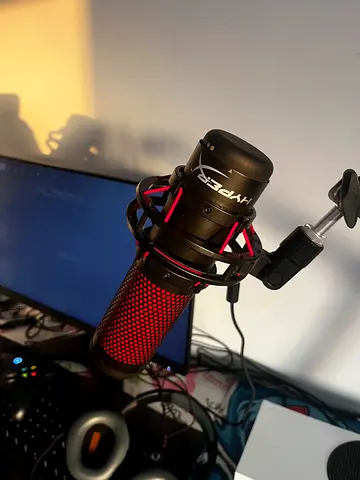 HyperX QuadCast USB Condenser Microphone with Shock Mount (Used)