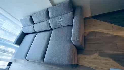 IKEA Esklstuna L Shape Sofa Bed Gray