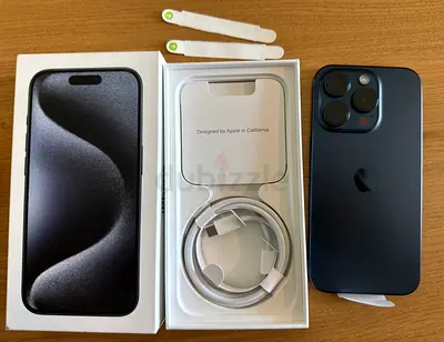 iPhone 15 Pro 256GB TDRA (nano+eSIM) Blue Titanium (Box  Accessories Included)