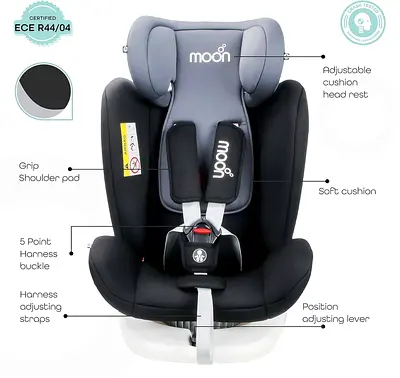Moon Gyro 360° Rotating ISOFIX Car Seat (Group 0+/1/2/3)